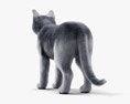 Graue Katze 3D-Modell