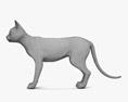 灰色の猫 3Dモデル