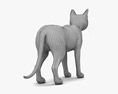 Graue Katze 3D-Modell