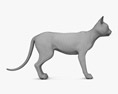 Сірий кіт 3D модель
