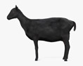 Чорна альпійська коза 3D модель