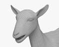 ホワイトアルパインヤギ 3Dモデル