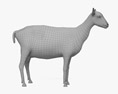 Біла альпійська коза 3D модель