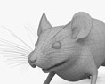 Черная мышь 3D модель