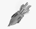 Rooster Leghorn Black 3D-Modell