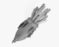 Silver Rooster Leghorn 3d model
