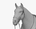 Осідланий кінь 3D модель