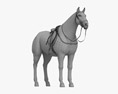 Gesatteltes Pferd 3D-Modell