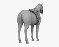 Saddled Horse 3d model