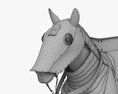 Кінь у обладунках 3D модель