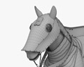 Кінь у обладунках 3D модель