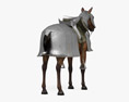 Cavalo de armadura Modelo 3d