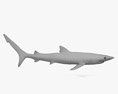 Синяя акула 3D модель