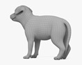 German Shepherd Puppy 3D-Modell
