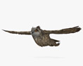 Eurasian Eagle-Owl Flying 3D-Modell