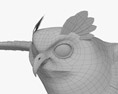 Eurasian Eagle-Owl Flying 3D модель