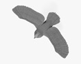 Eurasian Eagle-Owl Flying 3Dモデル