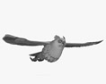 Eurasian Eagle-Owl Flying 3D 모델 