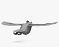 Eurasian Eagle-Owl Flying 3D 모델 