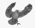 Eurasian Eagle-Owl Attacking 3D модель
