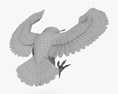 Eurasian Eagle-Owl Attacking 3D模型