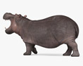 Roaring Hippopotamus 3Dモデル