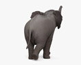 Running Baby Elephant 3D модель