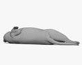 Cat Lying on Back 3D модель