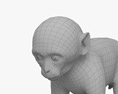 ニホンザルの赤ちゃん 3Dモデル