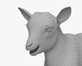Cucciolo di capra nera Modello 3D