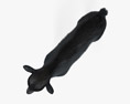 Cucciolo di capra nera Modello 3D