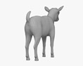 Bébé chèvre noire Modèle 3d