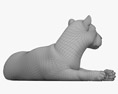 Лежача левиця 3D модель
