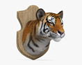 虎の頭 3Dモデル