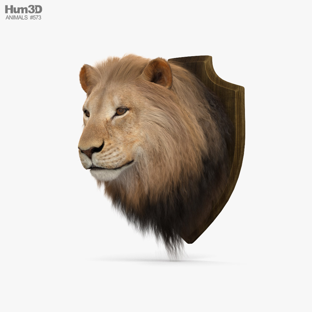 Löwenkopf 3D-Modell