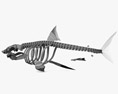 Скелет акулы 3D модель