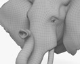 Cabeça de Elefante Modelo 3d