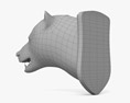 Bären-Kopf 3D-Modell