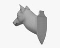 Голова вовка 3D модель