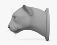 표범 머리 3D 모델 