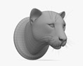 Голова пантери 3D модель