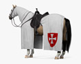 Crusader Horse Armor 3d model