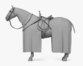 Armatura da Cavallo Crociato Modello 3D