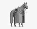 Kreuzritter-Pferderüstung 3D-Modell