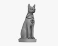 埃及猫雕像 3D模型