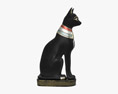 Єгипетська статуя кота 3D модель