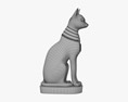 Ägyptische Katze Statue 3D-Modell