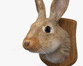 토끼 머리 3D 모델 