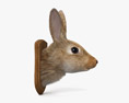 토끼 머리 3D 모델 