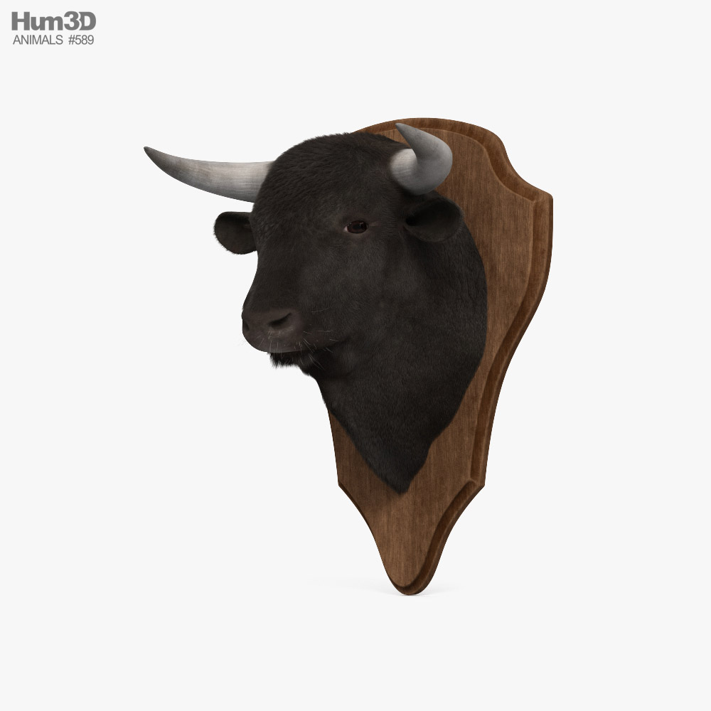 Голова быка 3D модель